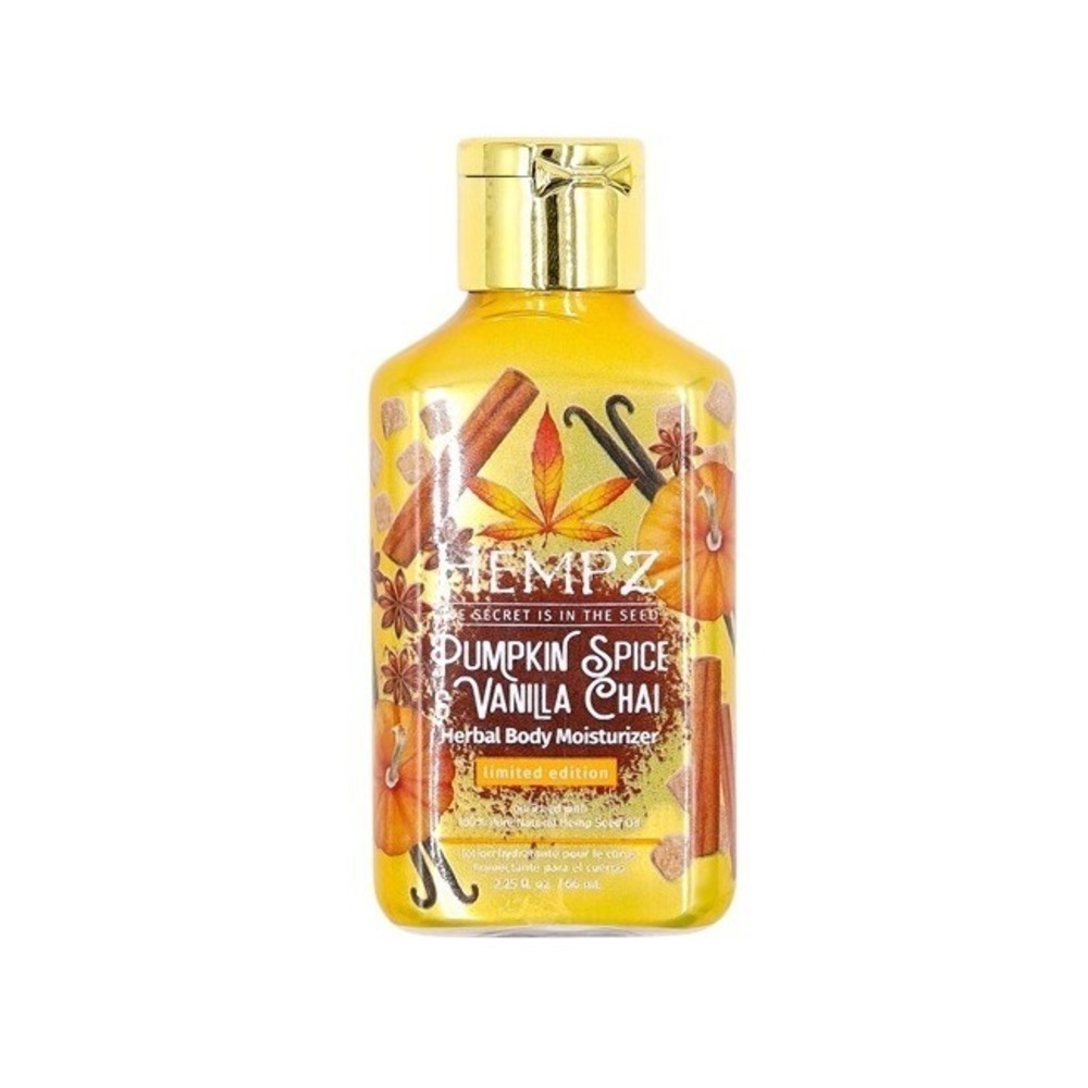 HEMPZ - Herbal Body Moisturizer - Pumpkin Spice & Vanilla Chai - 2.25 oz / 66 ml